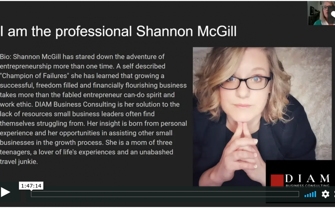 Career and Personal Alignment Shannon McGill – DIAM Business Consulting